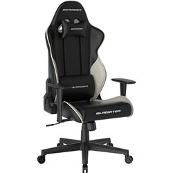 DXRacer GLADIATOR Gaming Chair, Black/White