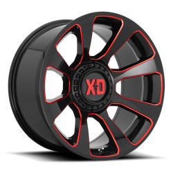 XD 854 REACTOR felga 20x9 6x135/6x139.7 106.1 ET18, Gloss black