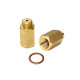 Adapteri i lambda sonde Adapter (emulator) za odstojnik Lambda (o2) sonde, ravni, mesingani, provrt 3 mm | race-shop.hr