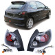 Bazar RACES stražnja svjetla za Peugeot 206 hatchback 3D/5D 98-09, prozirna, crna OŠTEĆENO | race-shop.hr