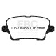Kočnice EBC Auto Stražnje kočione pločice EBC Greenstuff 2000 Sport DP23125 | race-shop.hr