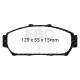 Kočnice EBC Auto Kočione pločice EBC Redstuff Ceramic DP31206C | race-shop.hr