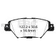 Kočnice EBC Auto Stražnje kočione pločice EBC Ultimax OEM Replacement DPX3083 | race-shop.hr