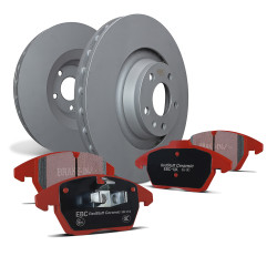 Prednji set EBC PD02KF595 - Kočioni diskovi Premium OE + kočione pločice Redstuff Ceramic
