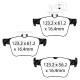 Kočnice EBC Auto Stražnji set EBC PD02KR509 - Kočioni diskovi Premium OE + kočione pločice Redstuff Ceramic | race-shop.hr