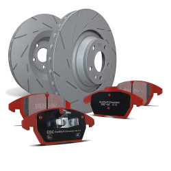 Stražnji set EBC PD07KR246 - Kočioni diskovi Ultimax Grooved + kočione pločice Redstuff Ceramic