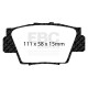 Kočnice EBC Auto Stražnji set EBC PD07KR270 - Kočioni diskovi Ultimax Grooved + kočione pločice Redstuff Ceramic | race-shop.hr