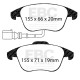 Kočnice EBC Auto Prednji set EBC PD08KF618 - Kočioni diskovi Ultimax Grooved + kočione pločice Yellowstuff | race-shop.hr