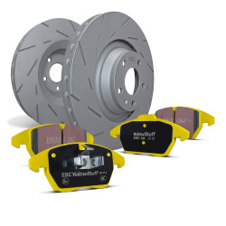 Stražnji set EBC PD08KR407 - Kočioni diskovi Ultimax Grooved + kočione pločice Yellowstuff