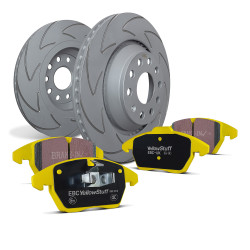 Prednji set EBC PD18KF118 - Kočioni diskovi BSD Grooved + kočione pločice Yellowstuff