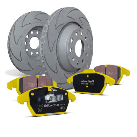 Kočnice EBC Auto Stražnji set EBC PD18KR079 - Kočioni diskovi BSD Grooved + kočione pločice Yellowstuff | race-shop.hr