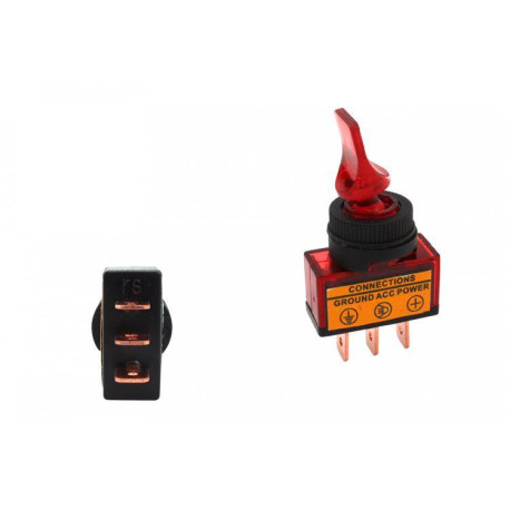 Start tipke i sklopke Prekidač (zrakoplovni) s LED 12V 20A | race-shop.hr