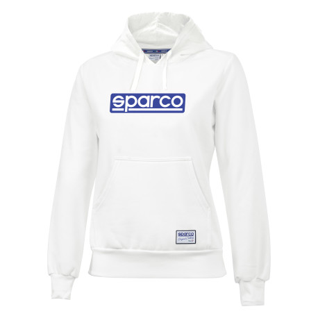Dukserice i jakne Sparco ženska duksa s kapuljačom ORIGINAL LADY bijeli | race-shop.hr