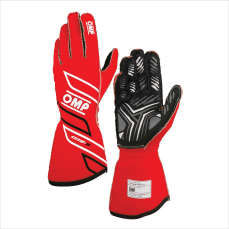 Rukavice FIA trkaće rukavice OMP ONE-S my2025 (vanjsko šivanje), crvena | race-shop.hr