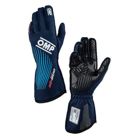 Rukavice FIA trkaće rukavice OMP ONE EVO FX my2026 (vanjsko šivanje), tamnoplava | race-shop.hr