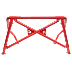 TA-TECHNIX roll bar za BMW 3er coupé E92 06-13, čelik, crveni, s logom