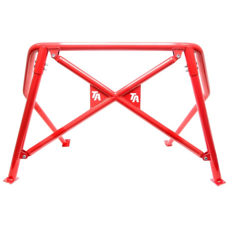 Kavez i rollbar TA-TECHNIX roll bar za VW Golf IV 1J 97-05, čelik, crveni, s logom | race-shop.hr