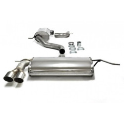 TA-TECHNIX cat-back ispuh od nehrđajućeg čelika za VW Golf V 1K 2003+ (ravni rez), 2× 80 mm