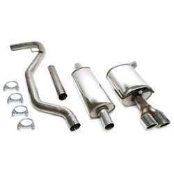 TA-TECHNIX cat-back ispuh od nehrđajućeg čelika za Saab 9-3 YS3F 2003+, 2× 80 mm