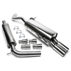 TA-TECHNIX cat-back ispuh od nehrđajućeg čelika za VW Polo 9N, 2× 76 mm