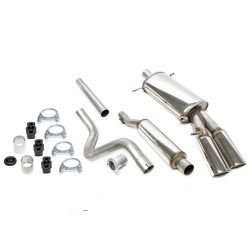 TA-TECHNIX cat-back ispuh od nehrđajućeg čelika za VW Scirocco II 53B 1984-1992, 2× 80 mm