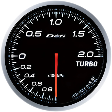 Mjerni instrument DEFI DEFI ADVANCE gauge, boost pressure 0 - 2 BAR, white | race-shop.hr