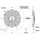 Ventilator 24V Univerzalni električni ventilator SPAL 305mm - usisni, 24V | race-shop.hr