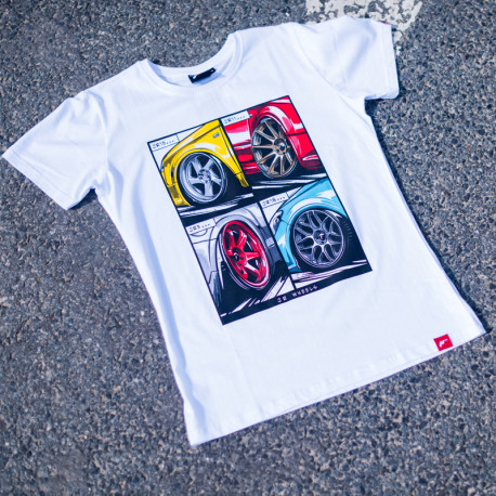 Majice Majica JR-Wheels MIX bijela | race-shop.hr