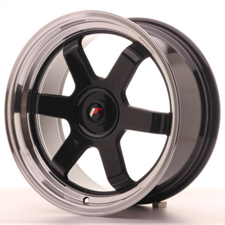 Alu Felge Felga japan racing jr12 17x8 et20-35 blank glossy black | race-shop.hr