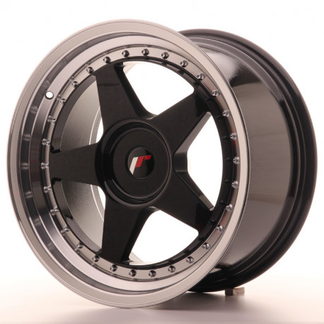 Alu Felge Felga japan racing jr6 18x9,5 et35-40 blank glossy black | race-shop.hr