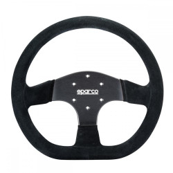 Sportski volan s 3 kraka Sparco R353, 330mm, brušena koža, 36mm uvlačenje, crna/srebrna