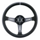 Volani Sportski volan s 3 kraka Sparco L777, 350mm, koža, 63mm uvlačenje, crna/srebrna | race-shop.hr