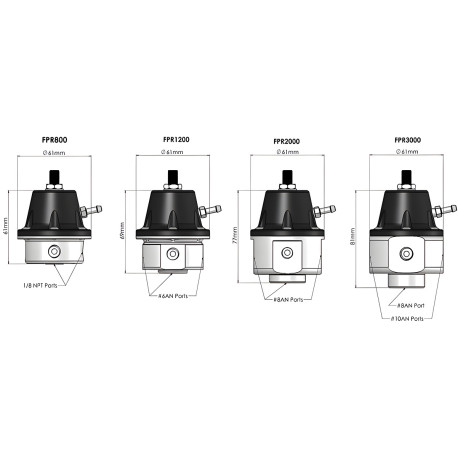 Regulatori pritiska goriva (FPR) TURBOSMART FPR3000 regulator tlaka goriva (AN10) | race-shop.hr