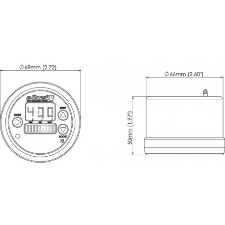 Elektronski regulatori turbo pritiska elektronički boost controller TURBOSMART eBoost2 66mm | race-shop.hr