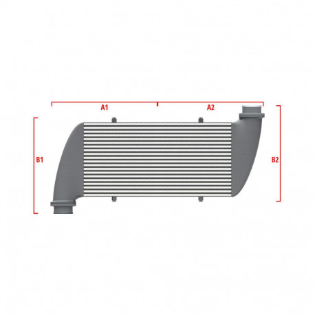 Po mjeri Performance Intercooler Wagner za mjeru 500mm x 400mm x 100mm | race-shop.hr