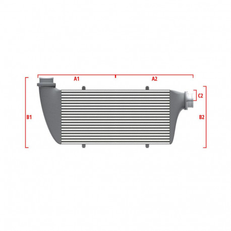 Po mjeri Performance Intercooler Wagner za mjeru 700mm x 205mm x 80mm | race-shop.hr