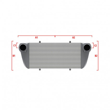 Po mjeri Performance Intercooler Wagner za mjeru 500mm x 400mm x 100mm | race-shop.hr