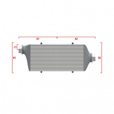 Po mjeri Performance Intercooler Wagner za mjeru 650mm x 400mm x 100mm | race-shop.hr