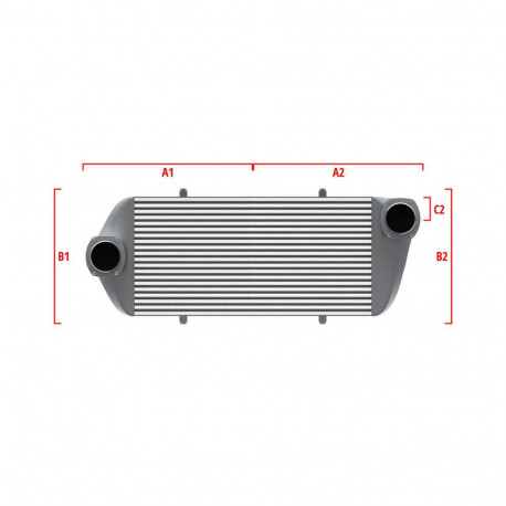 Po mjeri Performance Intercooler Wagner za mjeru 500mm x 205mm x 80mm | race-shop.hr