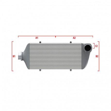 Po mjeri Performance Intercooler Wagner za mjeru 500mm x 300mm x 90mm | race-shop.hr