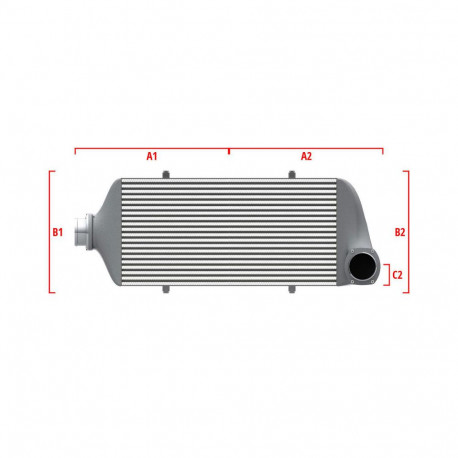 Po mjeri Competition Intercooler Wagner za mjeru 500mm x 300mm x 90mm | race-shop.hr