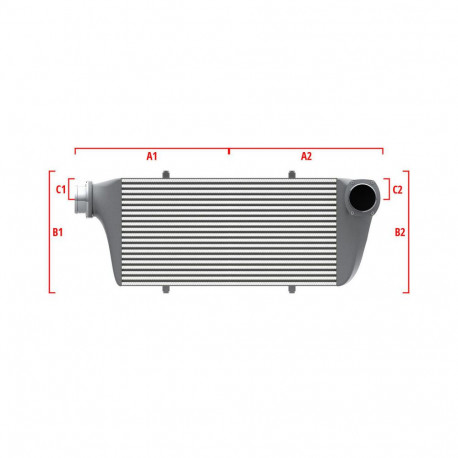 Po mjeri Performance Intercooler Wagner za mjeru 600mm x 300mm x 90mm | race-shop.hr