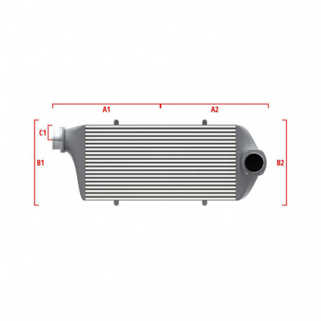 Po mjeri Performance Intercooler Wagner za mjeru 600mm x 300mm x 90mm | race-shop.hr