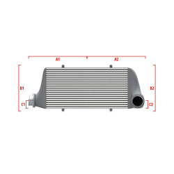 Competition Intercooler Wagner za mjeru 500mm x 205mm x 80mm