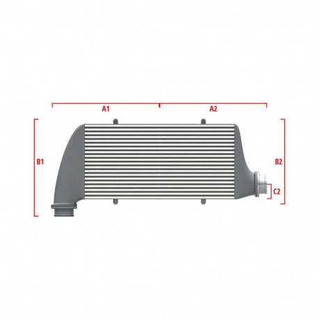 Po mjeri Competition Intercooler Wagner za mjeru 700mm x 205mm x 80mm | race-shop.hr