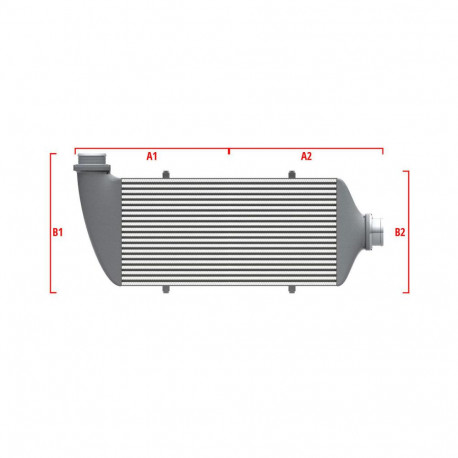 Po mjeri Competition Intercooler Wagner za mjeru 550mm x 400mm x 100mm | race-shop.hr