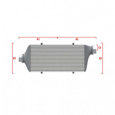 Po mjeri Competition Intercooler Wagner za mjeru 500mm x 300mm x 90mm | race-shop.hr