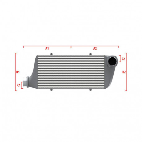 Po mjeri Performance Intercooler Wagner za mjeru 600mm x 300mm x 90mm | race-shop.hr