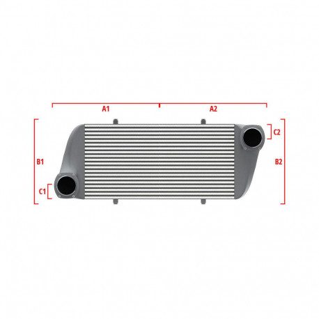 Po mjeri Performance Intercooler Wagner za mjeru 600mm x 300mm x 90mm | race-shop.hr