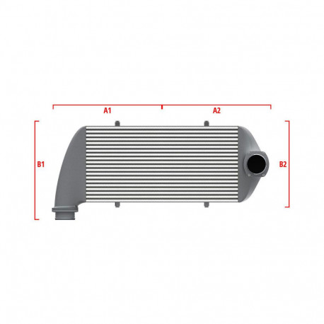 Po mjeri Competition Intercooler Wagner za mjeru 600mm x 300mm x 90mm | race-shop.hr